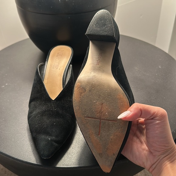 Nic + Zoe suede mules with triangle pointed toe - Picture 4 of 5